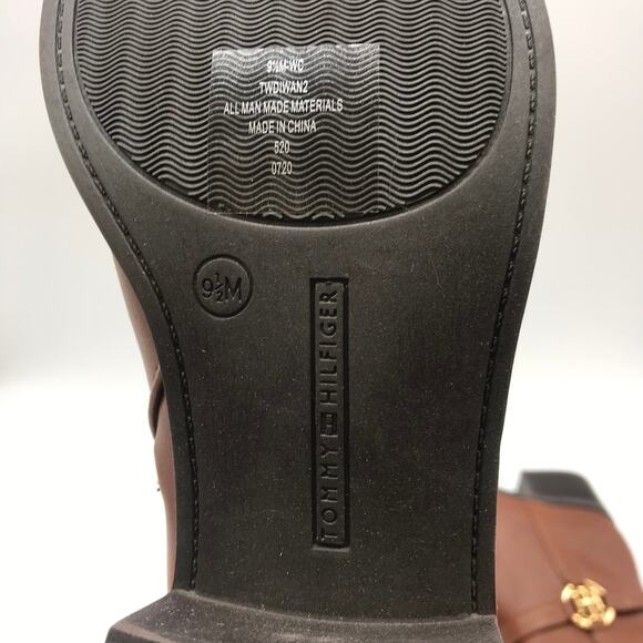 Tommy Hilfiger Womens Diwan2 Riding Boots Brown Block Heel Side Zip 9.5 M New - Picture 11 of 12